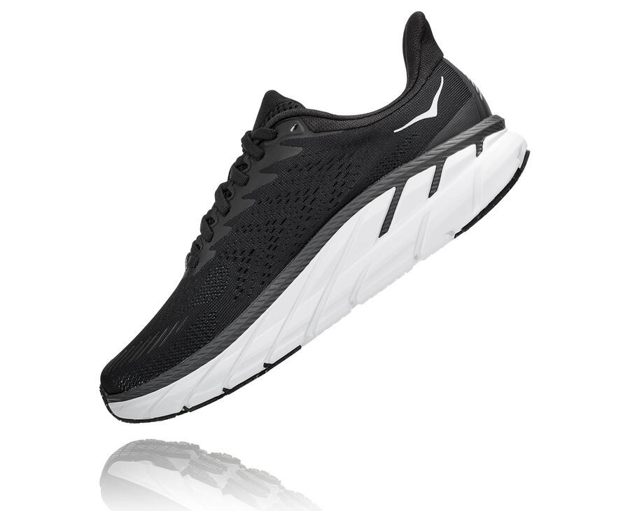 Hoka One One Tenisky Damske Čierne/Biele - Clifton 7 - 02931-IMBR